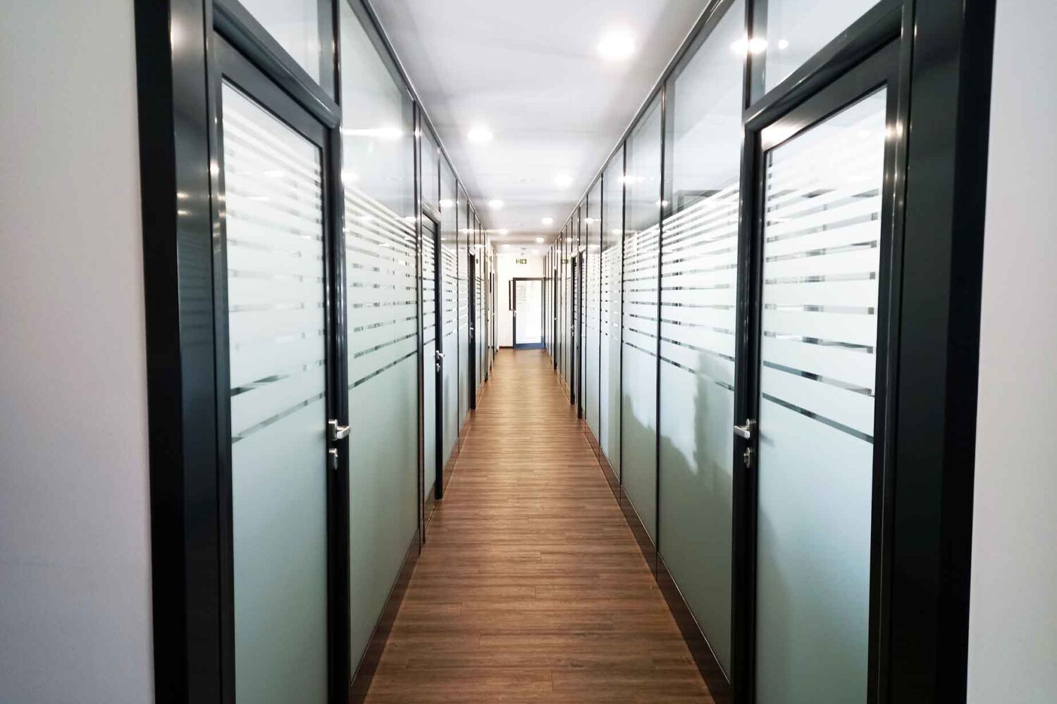 Flurgestaltung-mit-Sichtschutz-Glasdekorstreifen-Muster Flurgestaltung-mit-Sichtschutz-Glasdekorstreifen-Muster